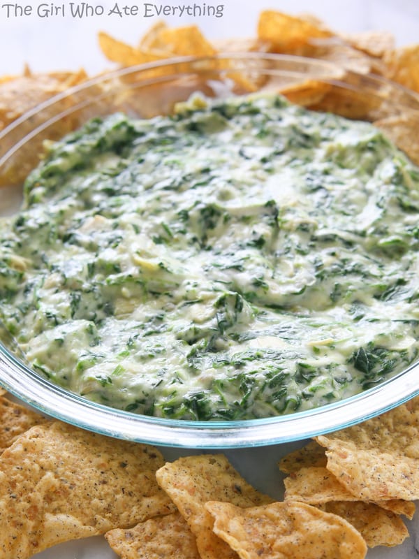 Hot Arichoke and Spinach Dip | The Girl Who Ate Everything