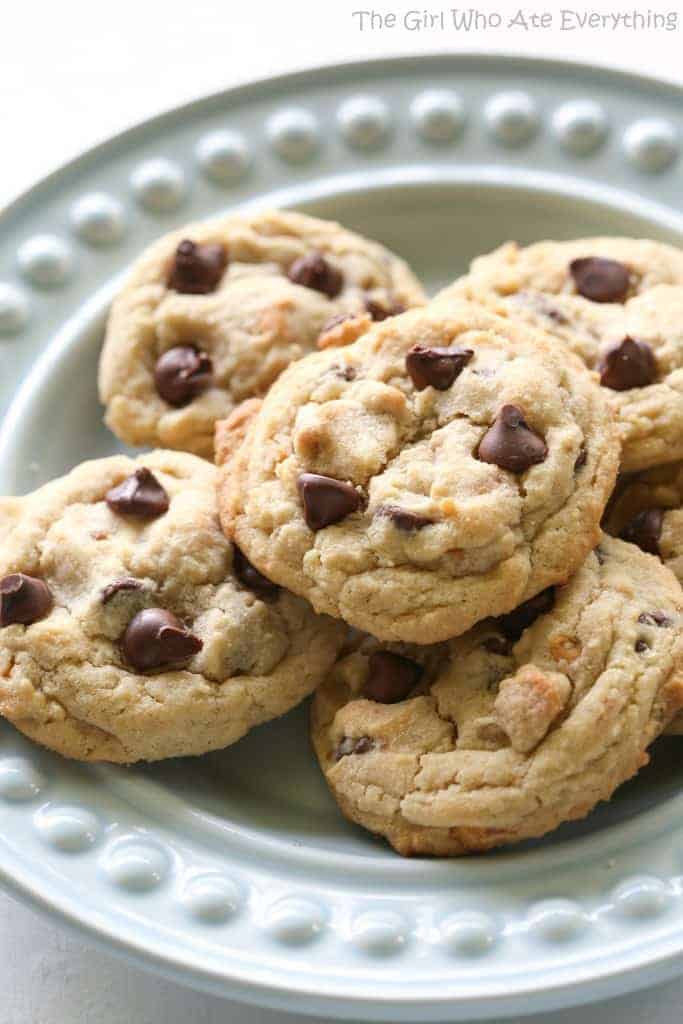 Chocolate Chip Cookies on a plate