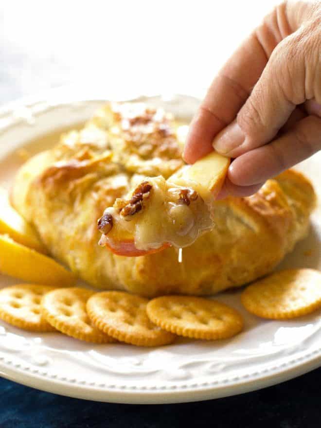 Baked Brie on a plate