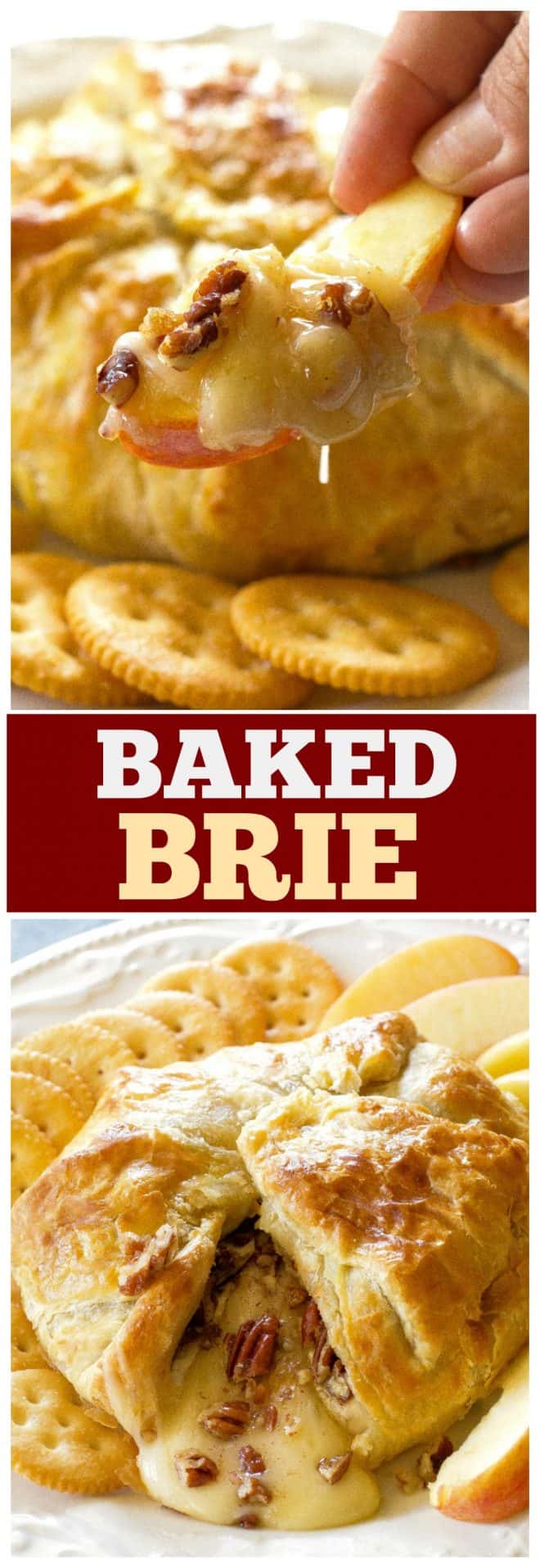 Baked Brie on a plate