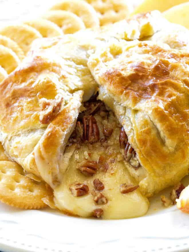 Baked Brie on a plate