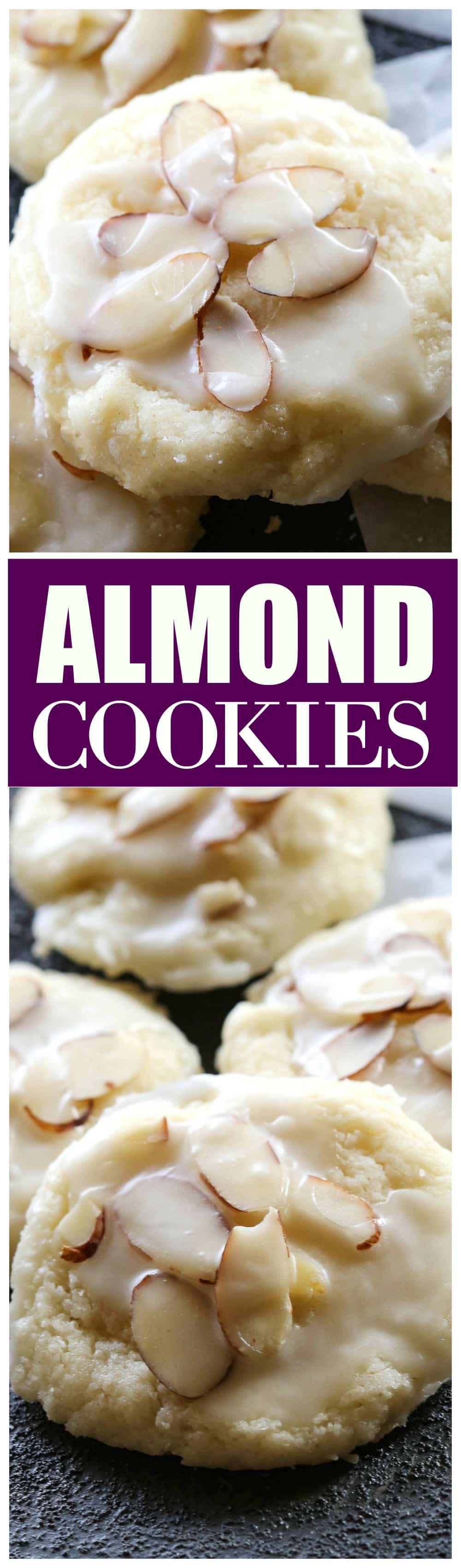 Almond Cookies - a family favorite we all love! #almond #cookies #dessert #recipe
