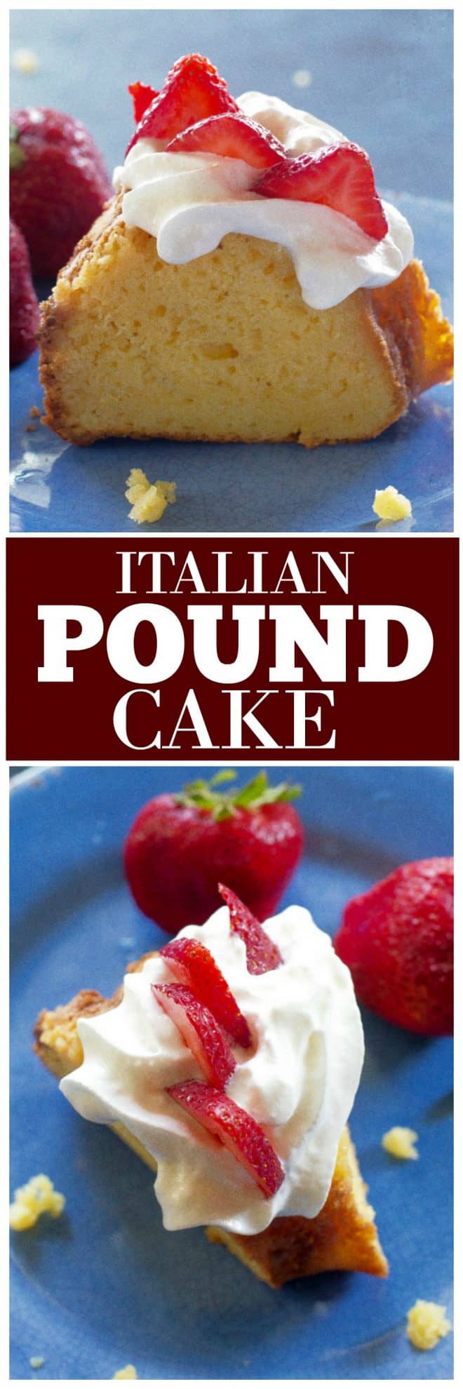 Italian Pound Cake starting with a cake mix and doctored until it's delicious! #pound #cake #italian #dessert