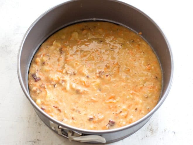 carrot cake batter