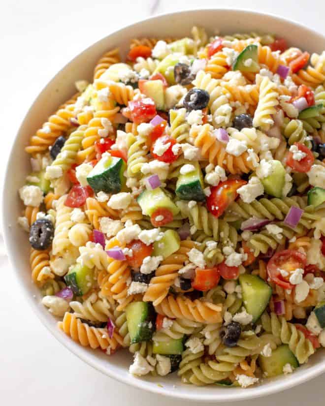 Feta and Vegetable Rotini Salad