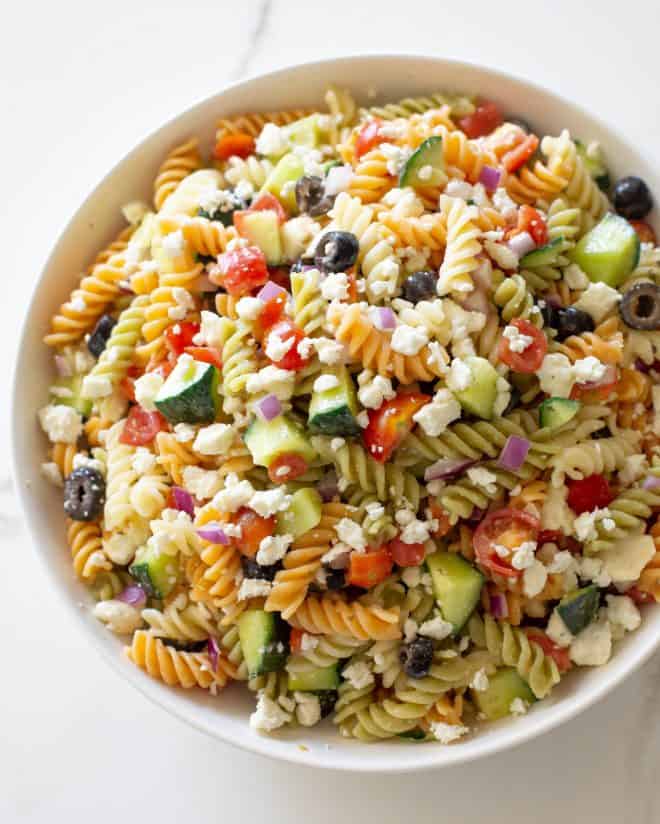 Feta and Vegetable Rotini Salad