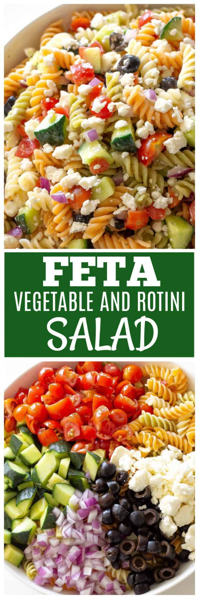 Feta and Vegetable Rotini Salad
