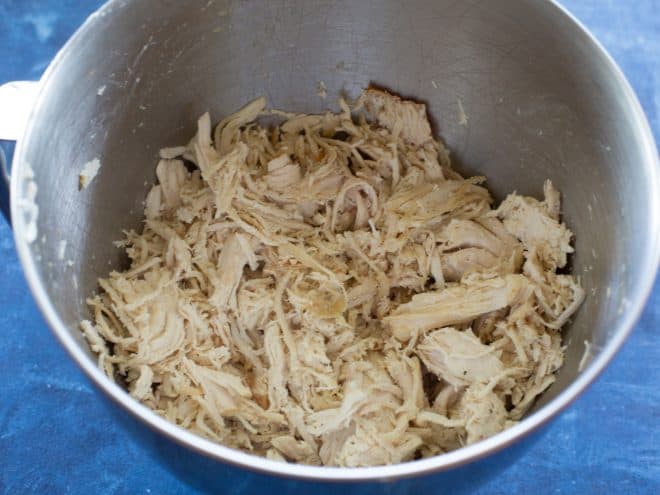 shredded chicken