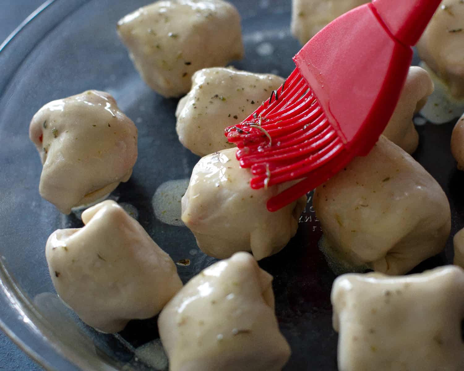 brushed butter