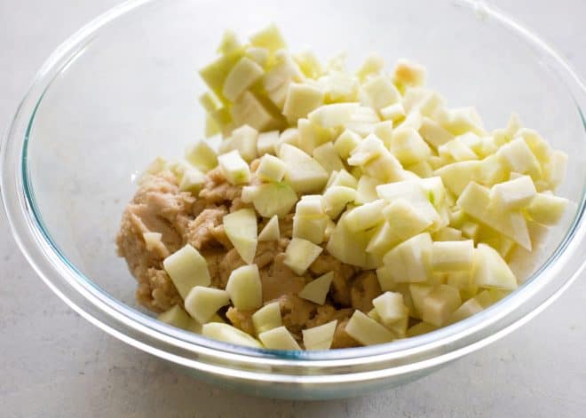 diced apples