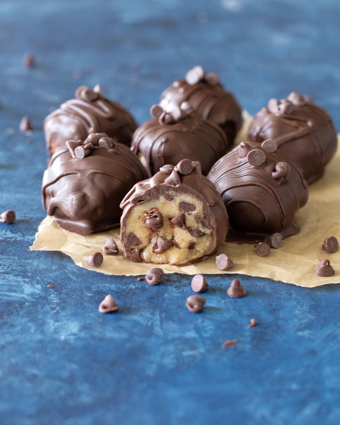 Chocolate Chip Cookie Dough Truffles