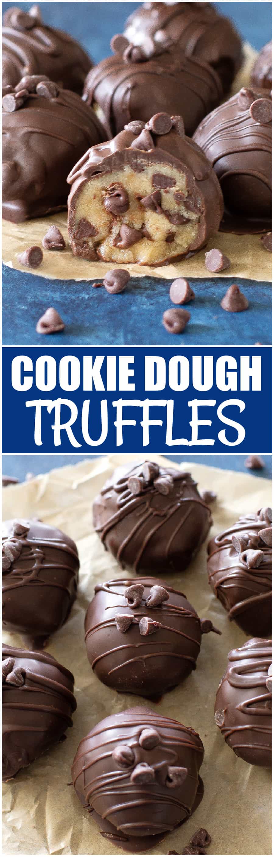 Chocolate Chip Cookie Dough Truffles 