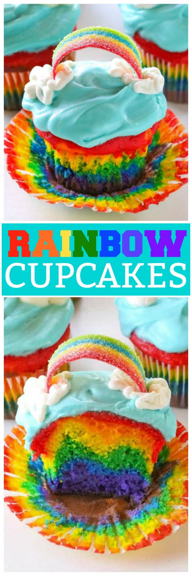 Rainbow Cupcakes