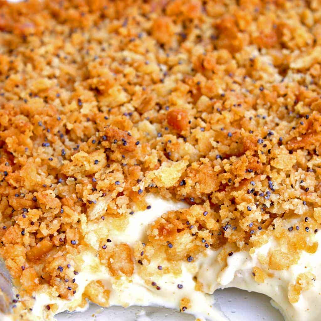 Poppy Seed Chicken in a casserole