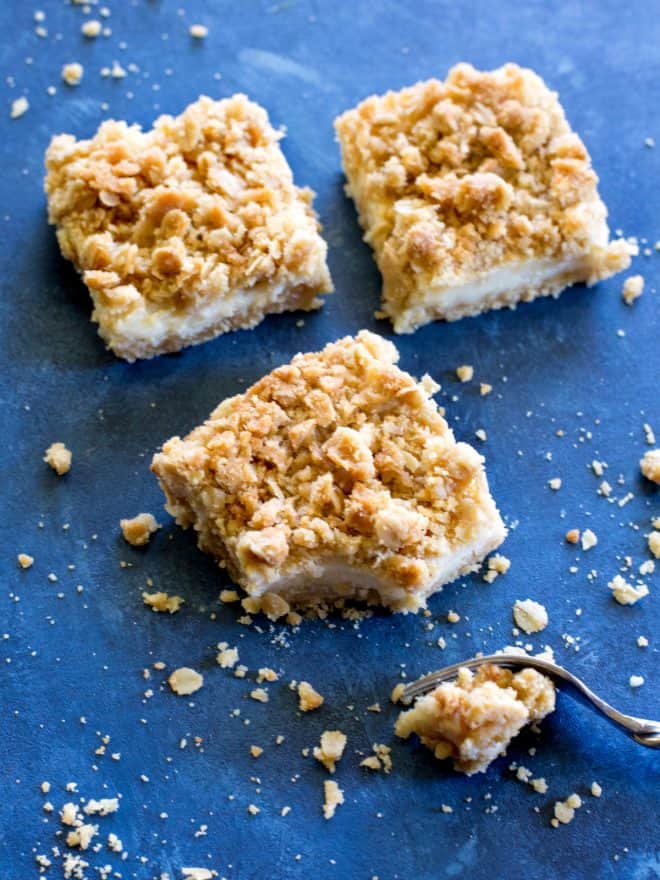 creamy lemon crumb squares