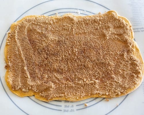 dough with cinnamon