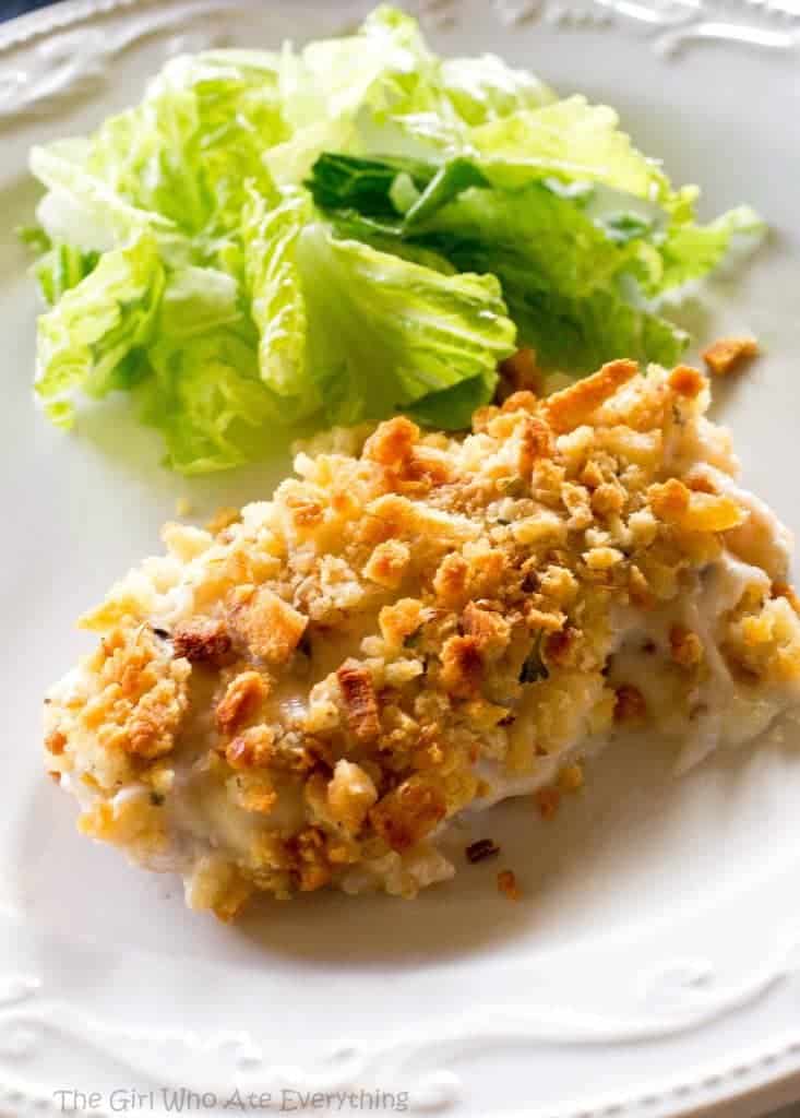 Swiss Chicken - an easy dinner for those busy nights. the-girl-who-ate-everything.com