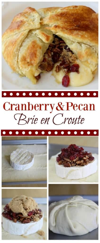 Cranberry and Pecan Brie En Croute - a festive appetizer that will be devoured in minutes. the-girl-who-ate-everything.com