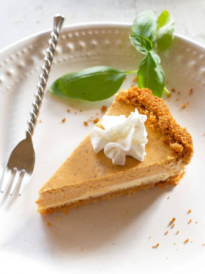 Double Layer Pumpkin Cheesecake