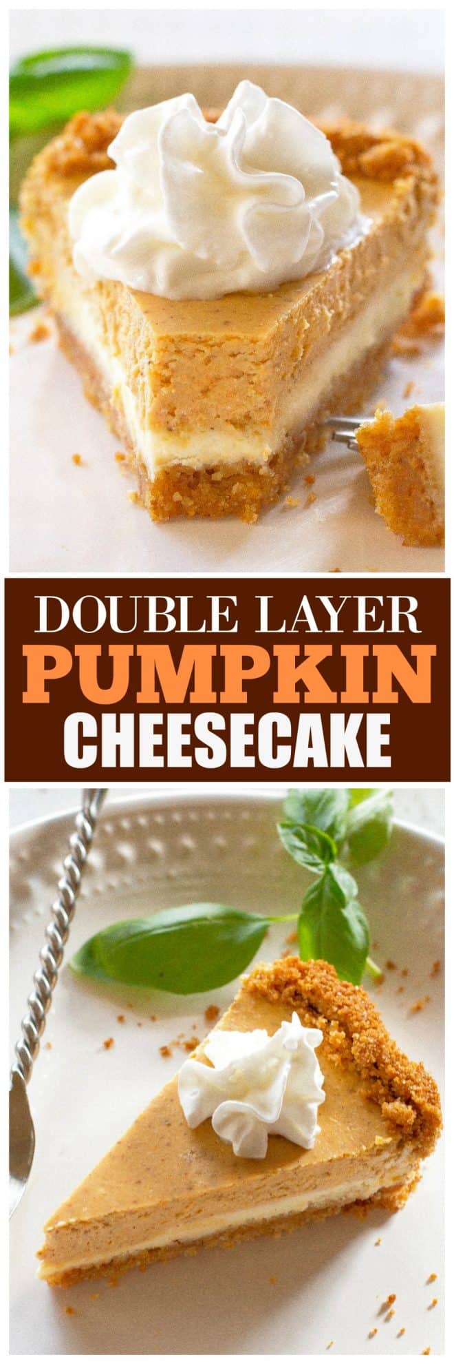 Double Layer Pumpkin Cheesecake