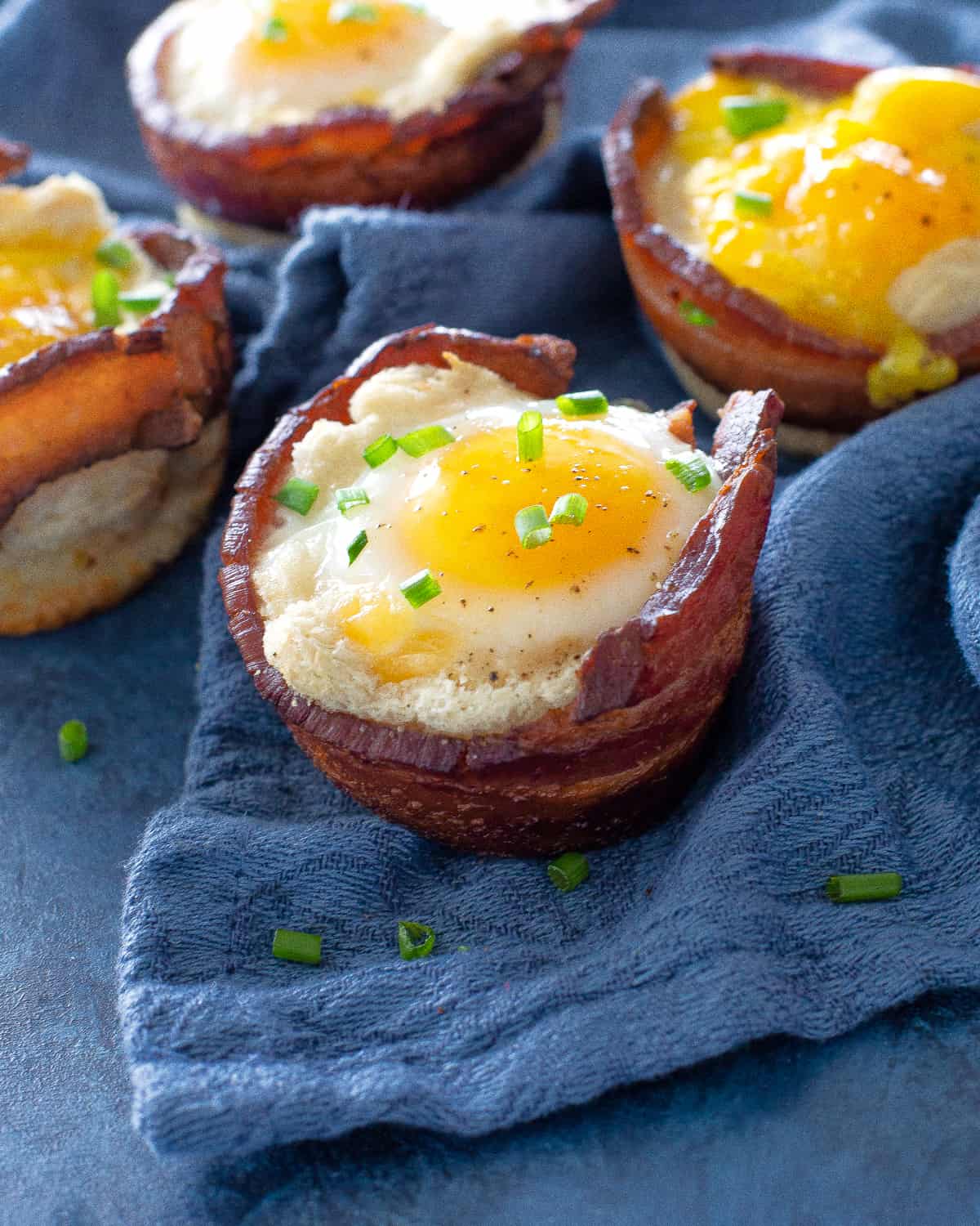 Bacon and Egg Toast Cups