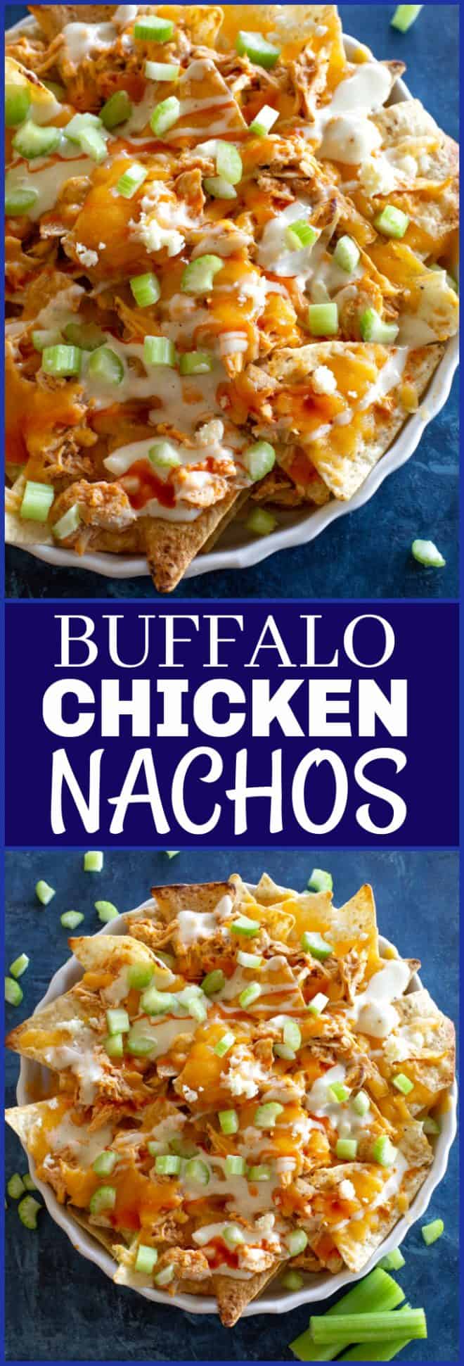 buffalo chicken nachos