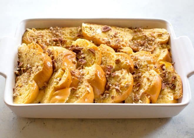 bread in a pan