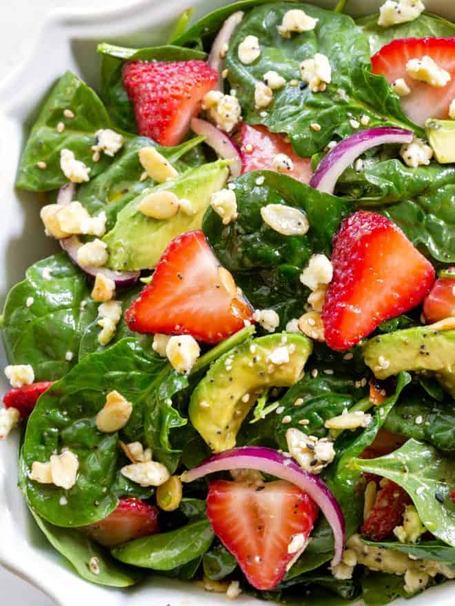 Strawberry Spinach Salad
