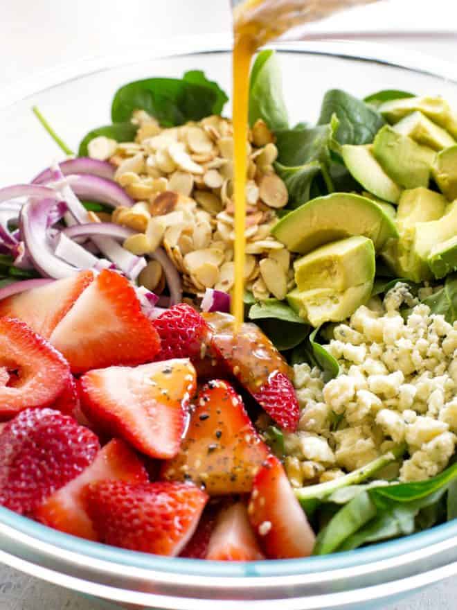 Strawberry Spinach Salad