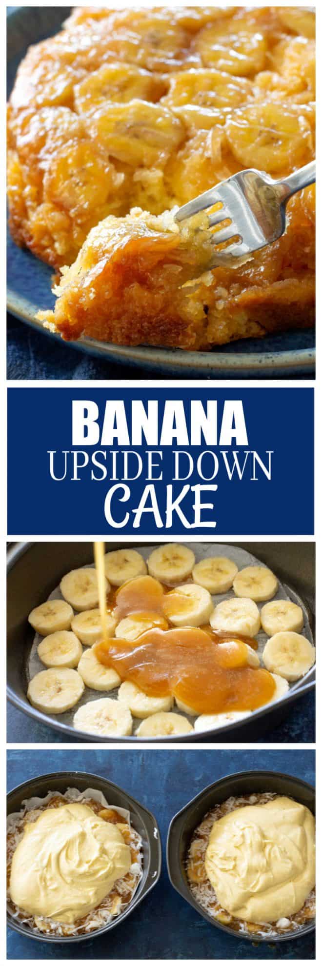 banana coconut upside down cake