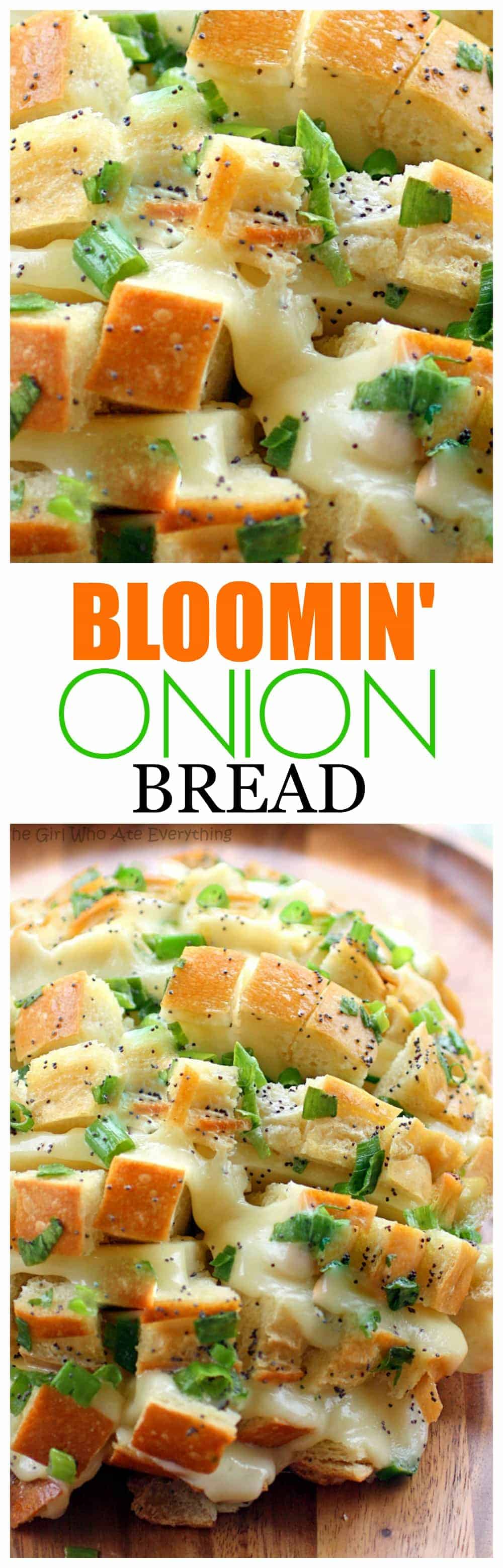 Bloomin' Onion Bread - one of my favorite party appetizers. #bloomin #onion #bread #appetizer