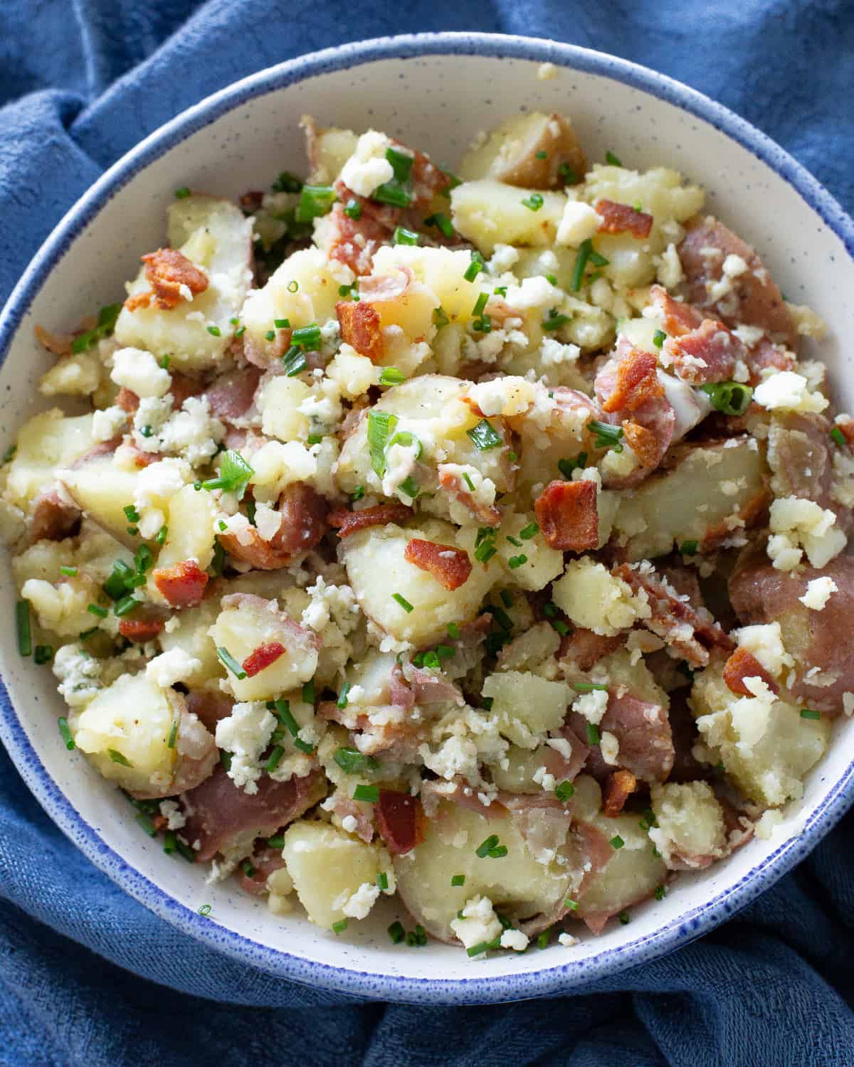 Blue cheese potato salad