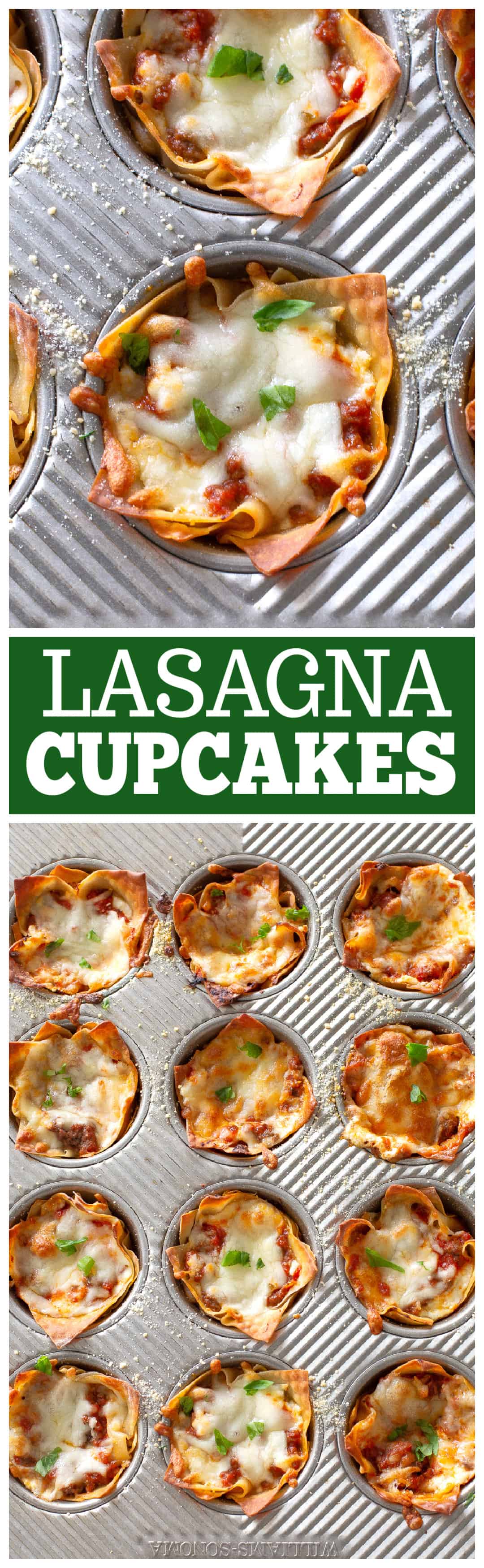 lasagna cupcakes