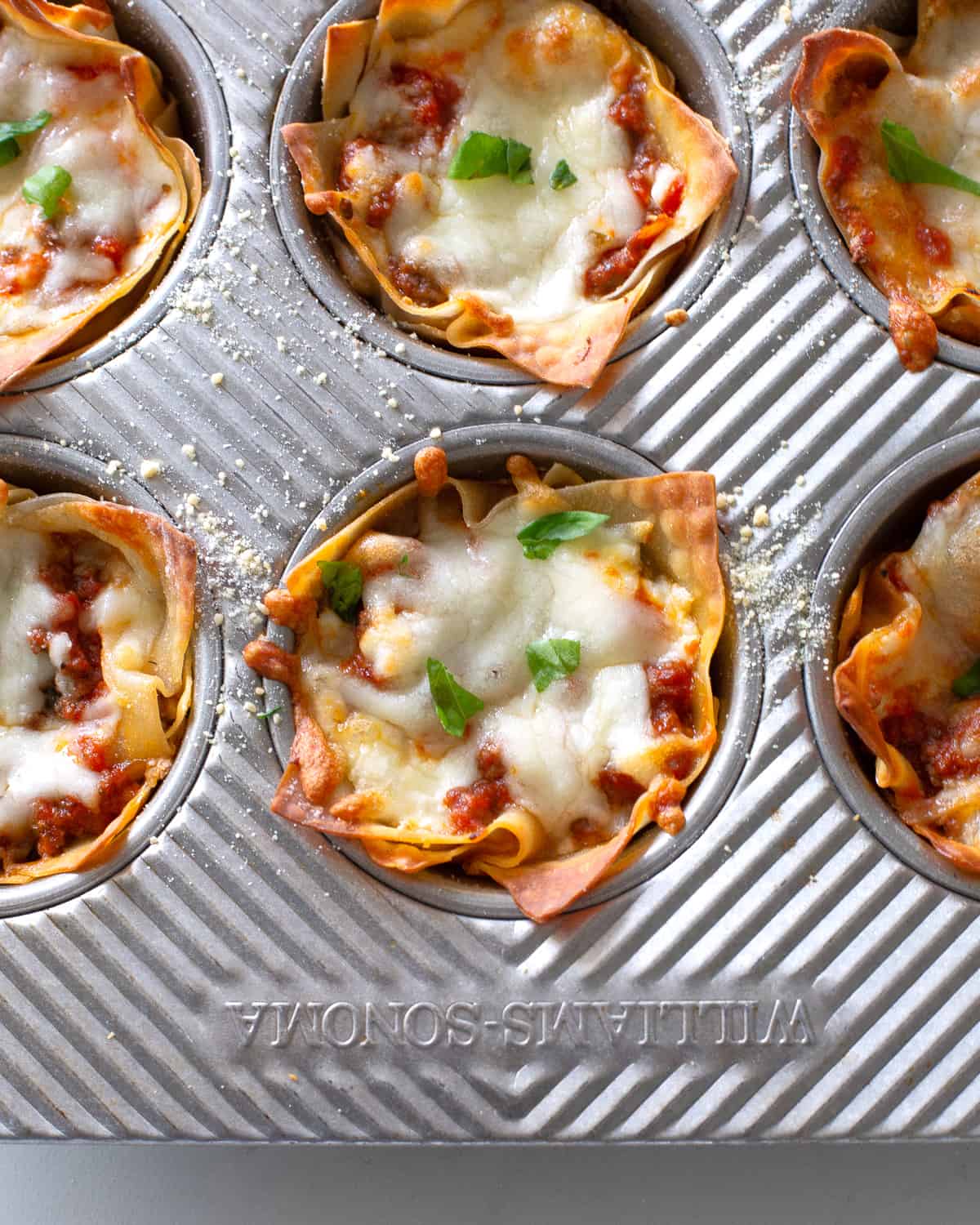 lasagna cupcakes