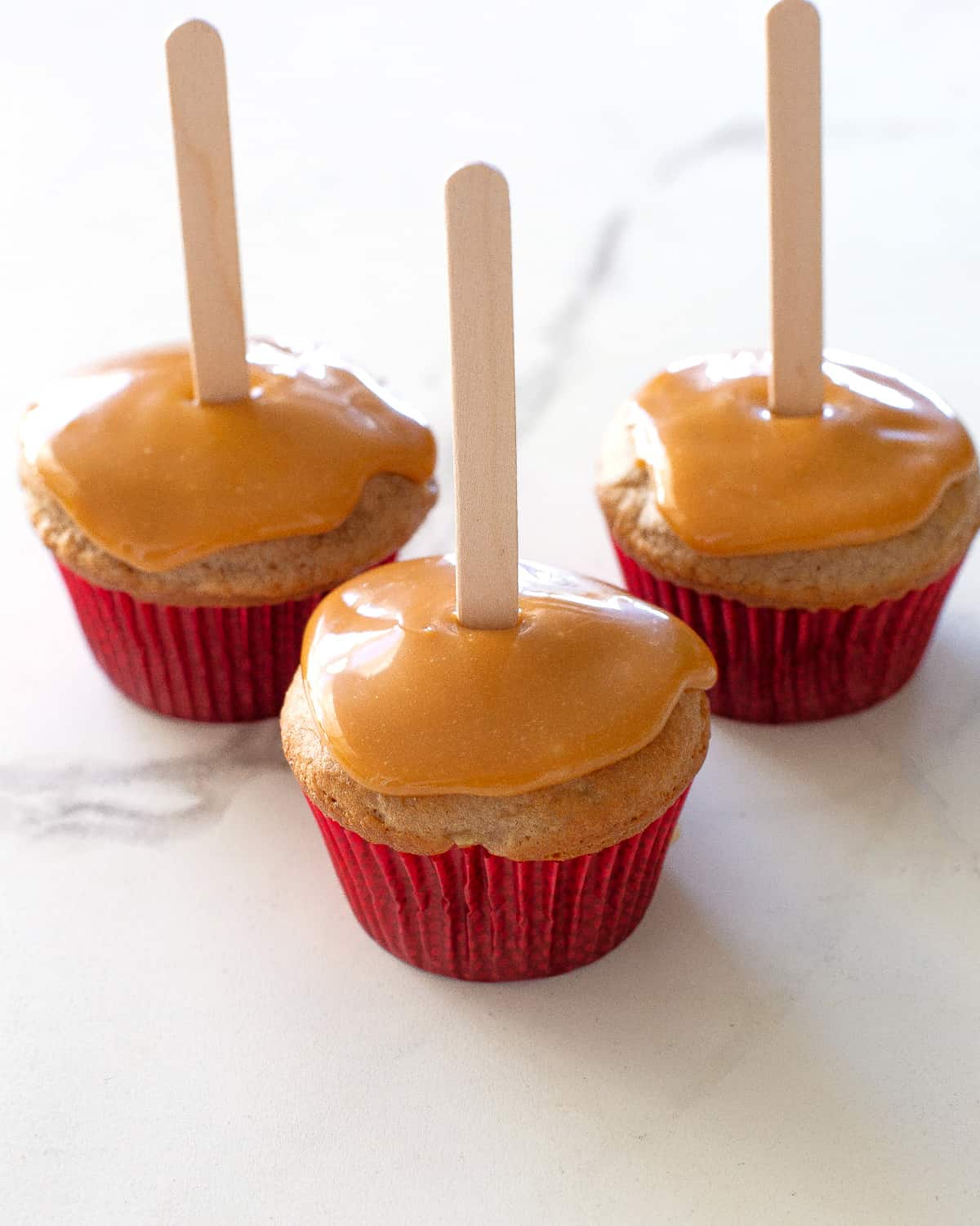 Caramel Apple Cupcakes