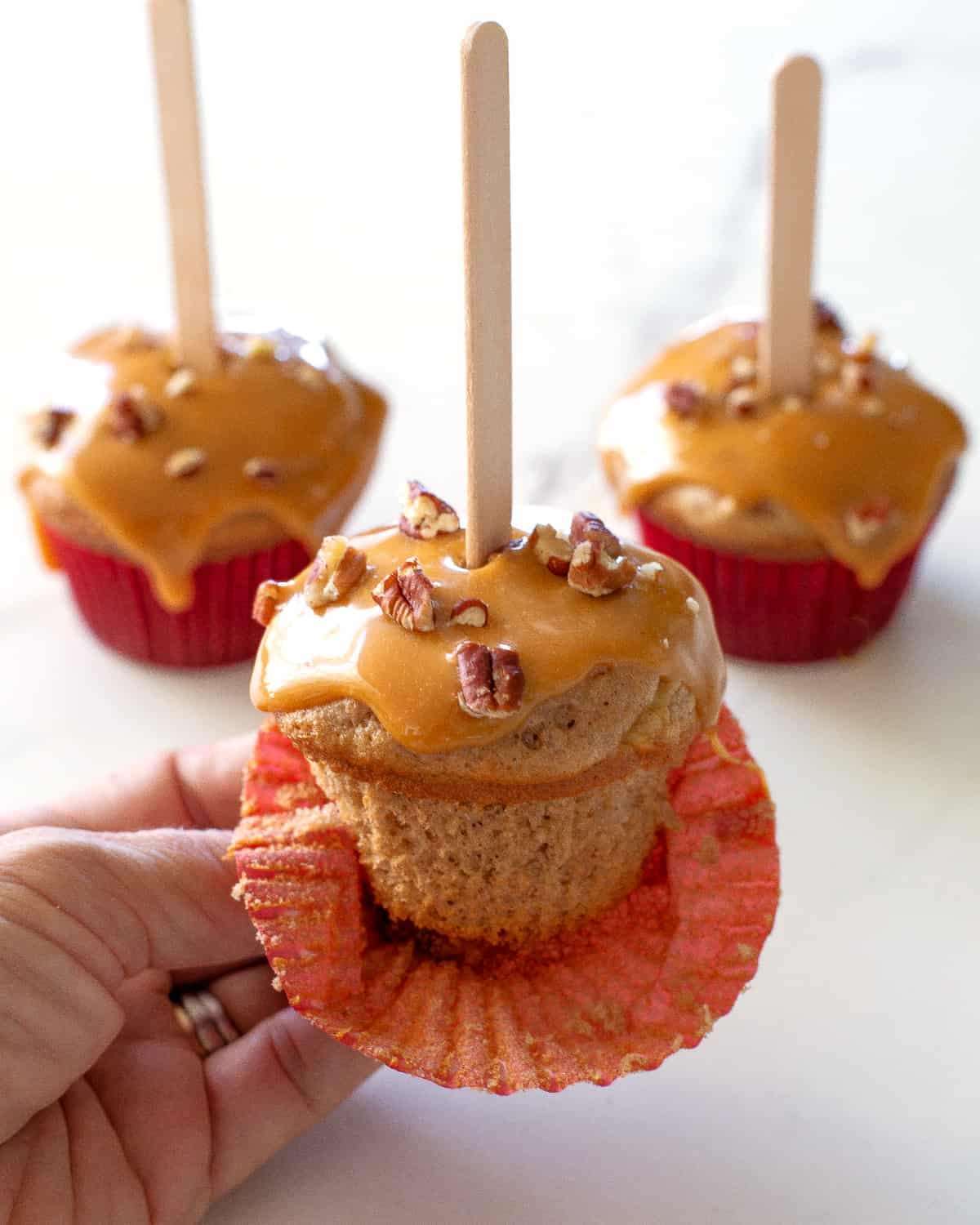 Caramel Apple Cupcakes