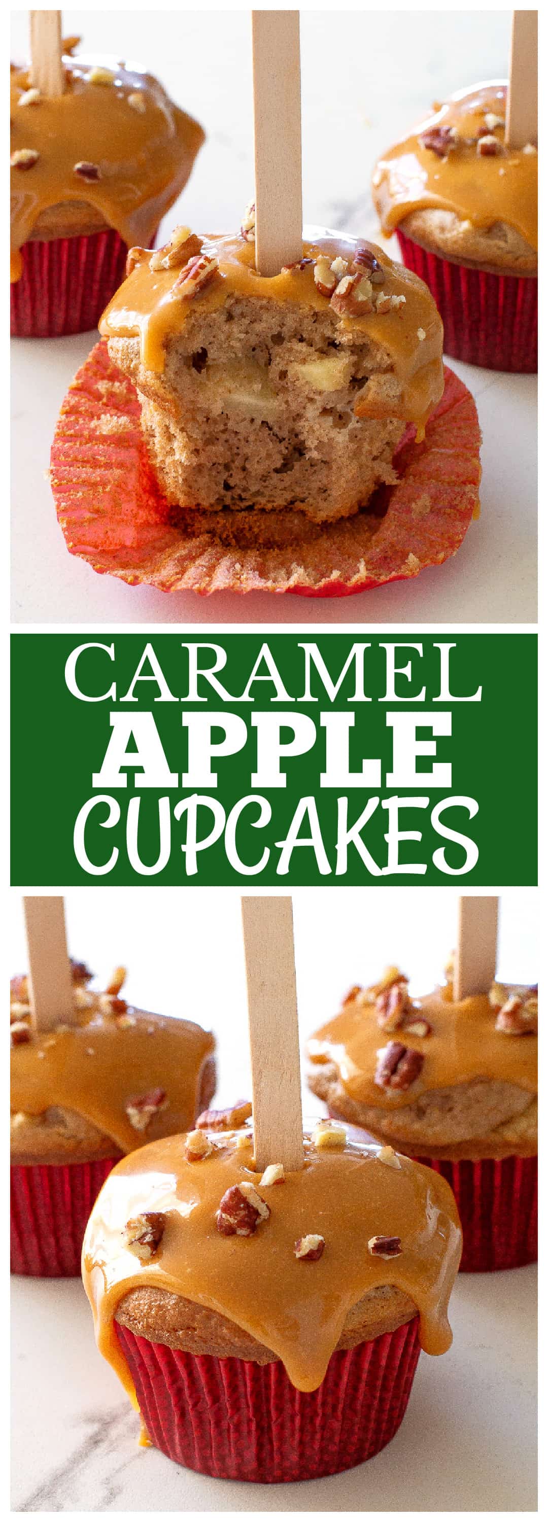 Caramel Apple Cupcakes