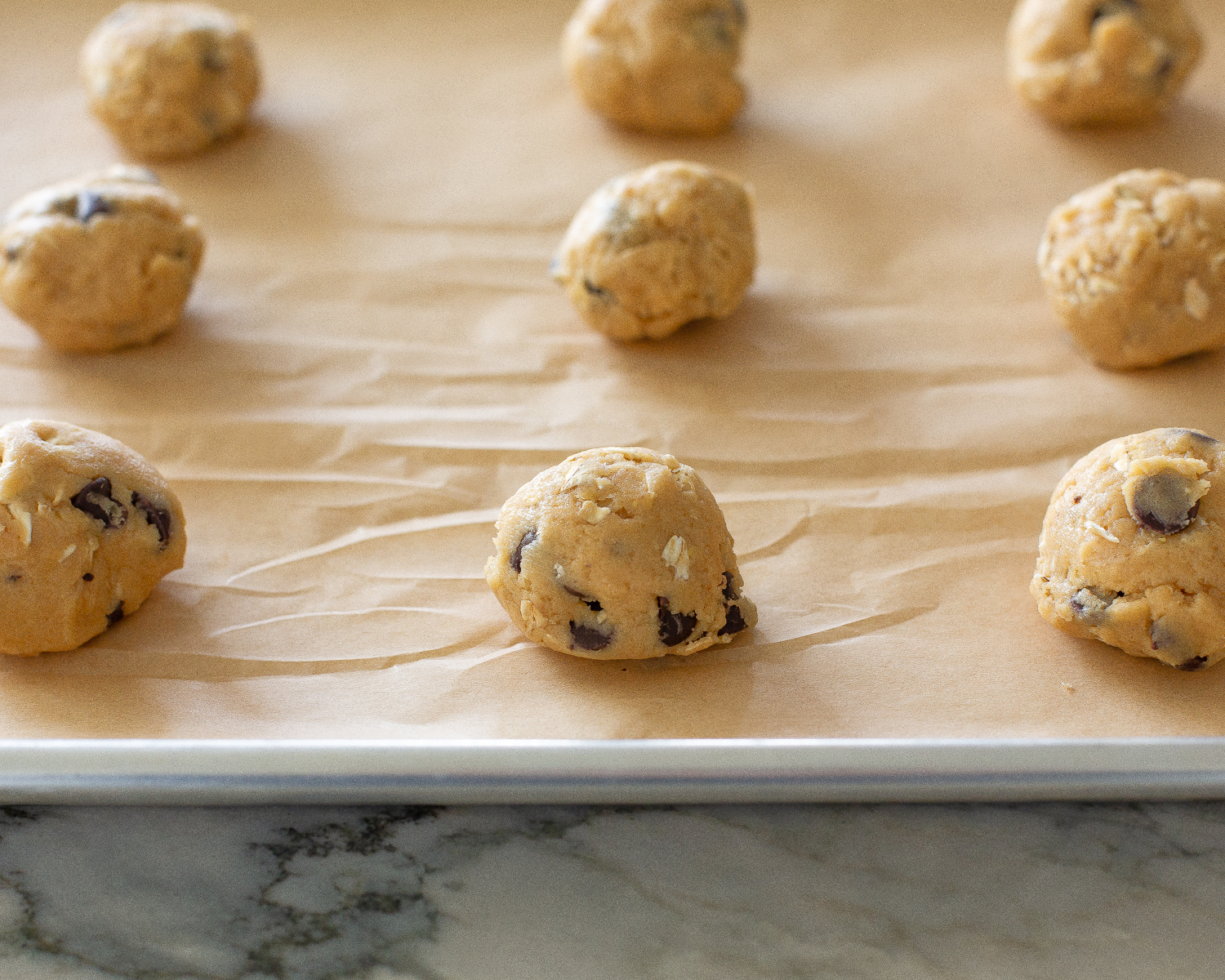 dough on a pan
