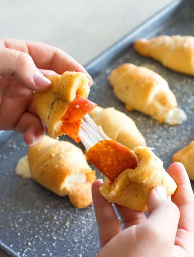 Pepperoni Cheese Stick Roll-Ups