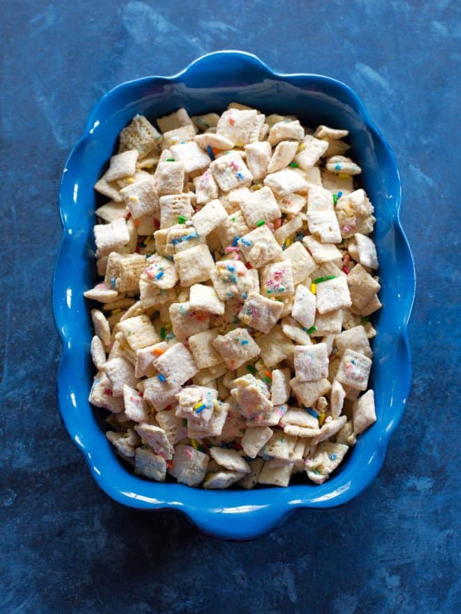Cake Batter Muddy Buddies