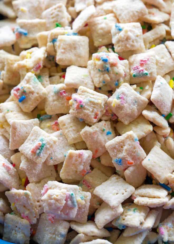Cake Batter Muddy Buddies