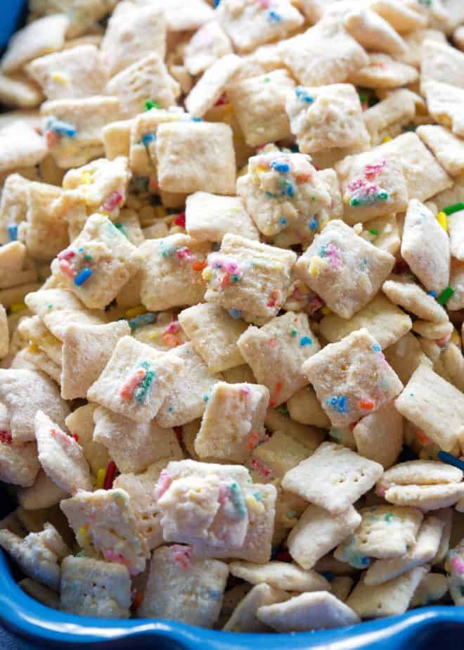 Cake Batter Muddy Buddies