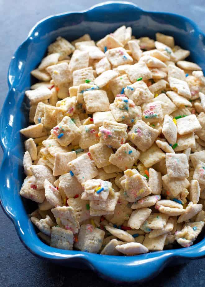Cake Batter Muddy Buddies