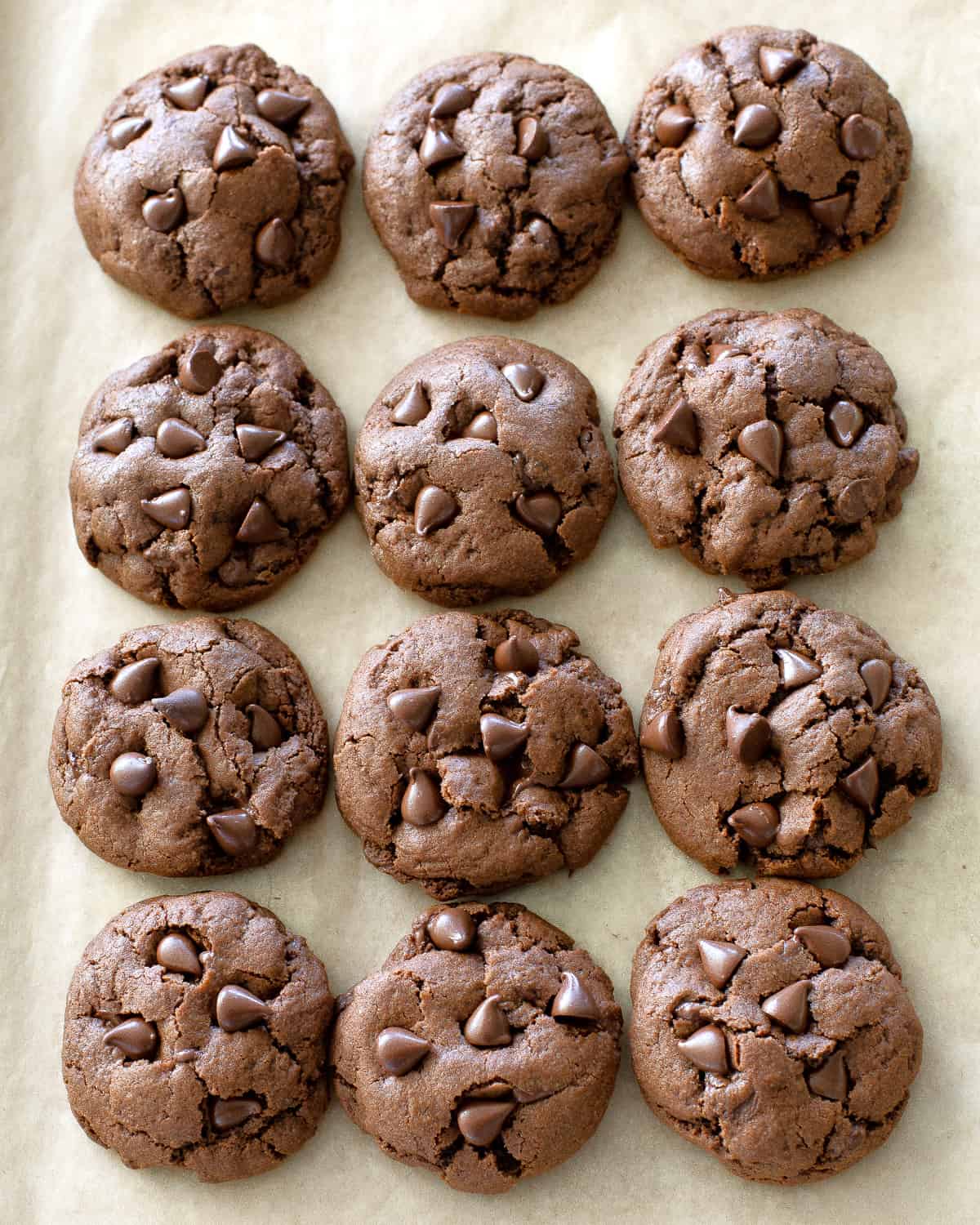 cookies on a baking sheet