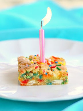 Cake Batter Blondies
