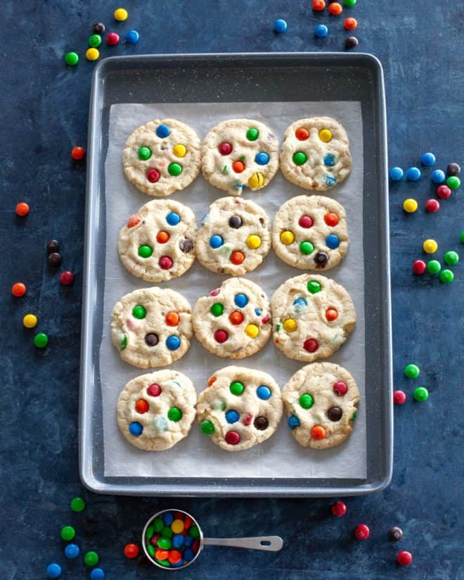 m&m cookies