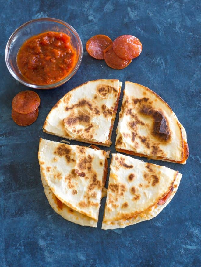 Pizza Quesadillas