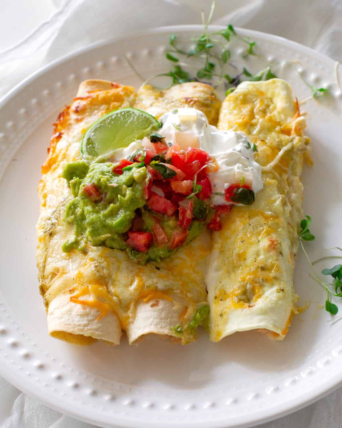 Cream Cheese Chicken Enchiladas