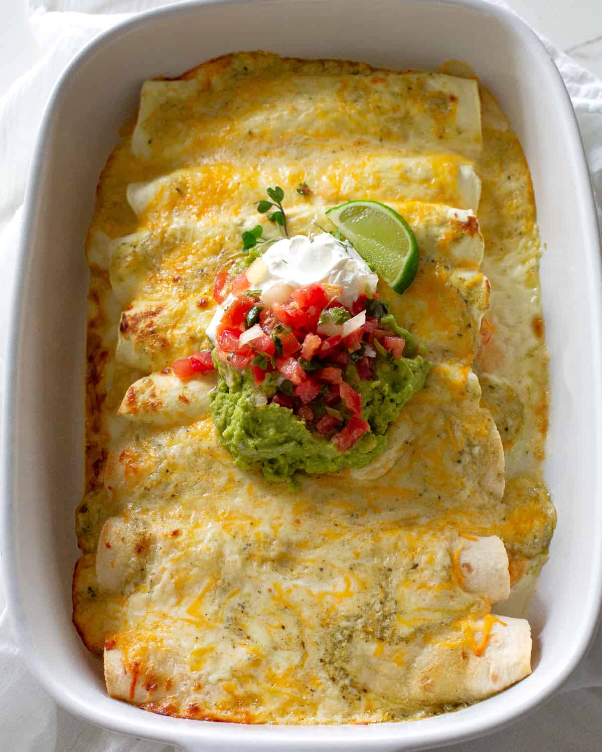 Cream Cheese Chicken Enchiladas