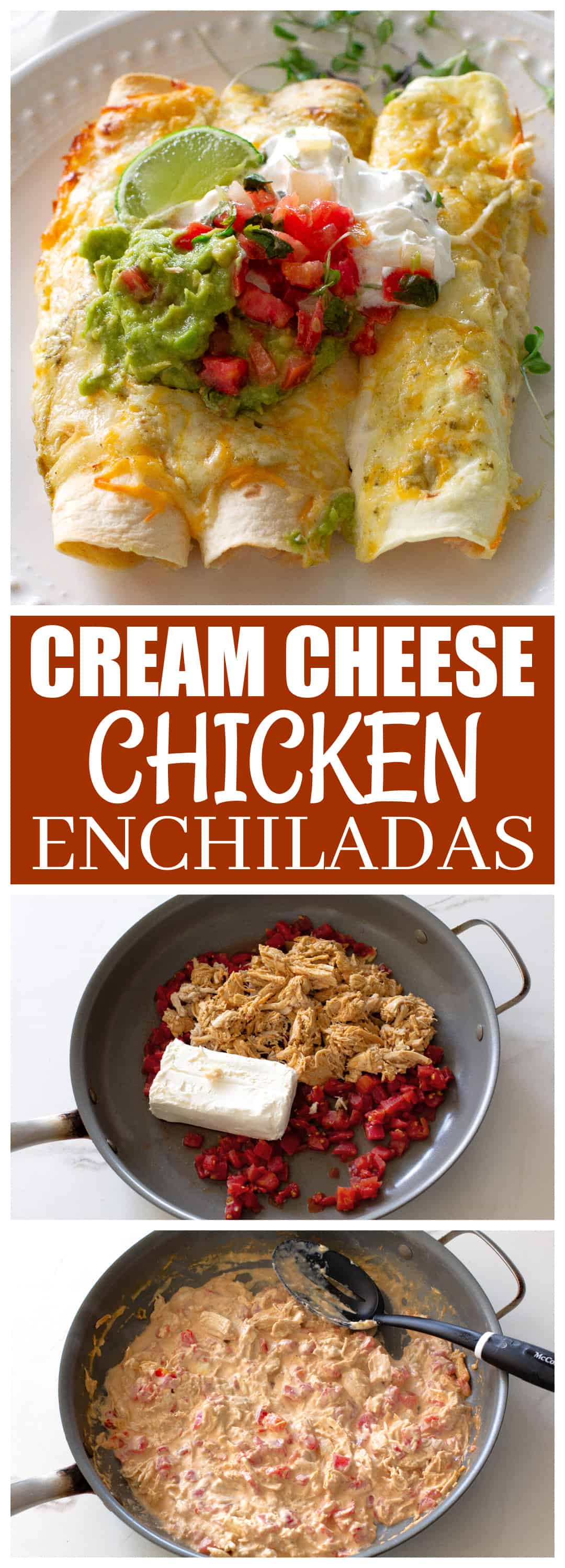 Cream Cheese Chicken Enchiladas